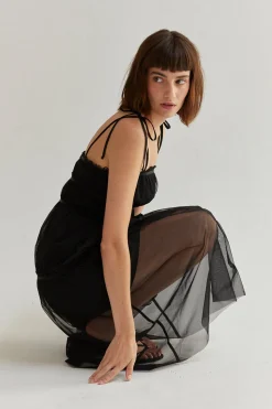 Sienne Tulle Midi Dress