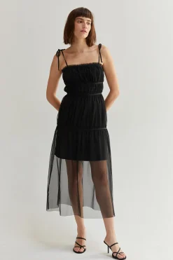 Sienne Tulle Midi Dress