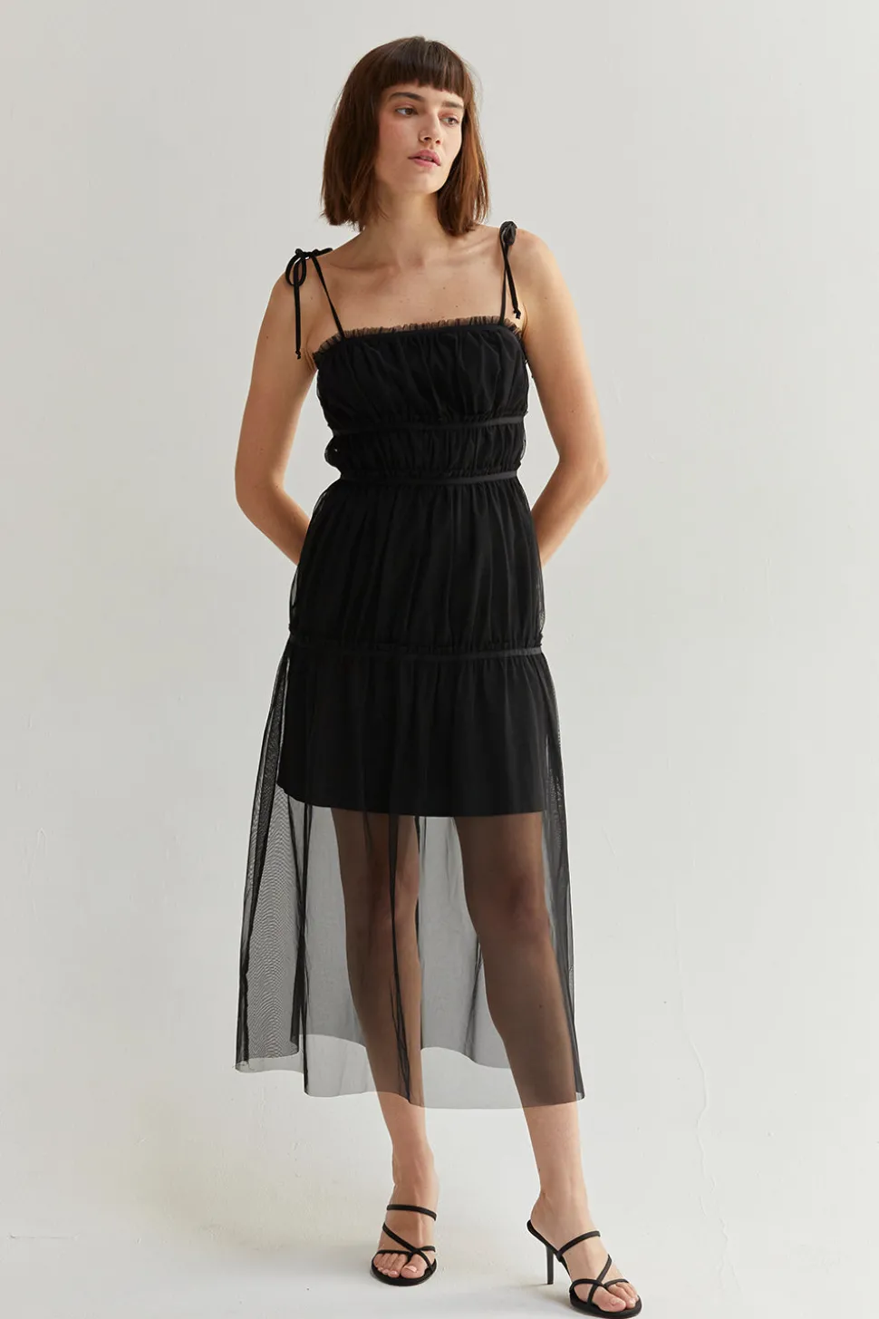 Sienne Tulle Midi Dress