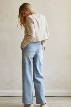 Sofia Crop Open Blazer