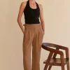 Swan Wide Leg Tencel Trousers