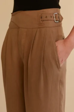Swan Wide Leg Tencel Trousers