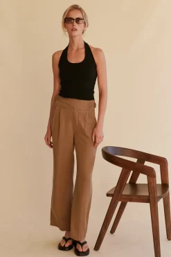Swan Wide Leg Tencel Trousers