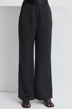 Tamara Satin Pinstripe Pants