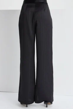Tamara Satin Pinstripe Pants
