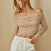 Tania Off Shoulder Knit Top