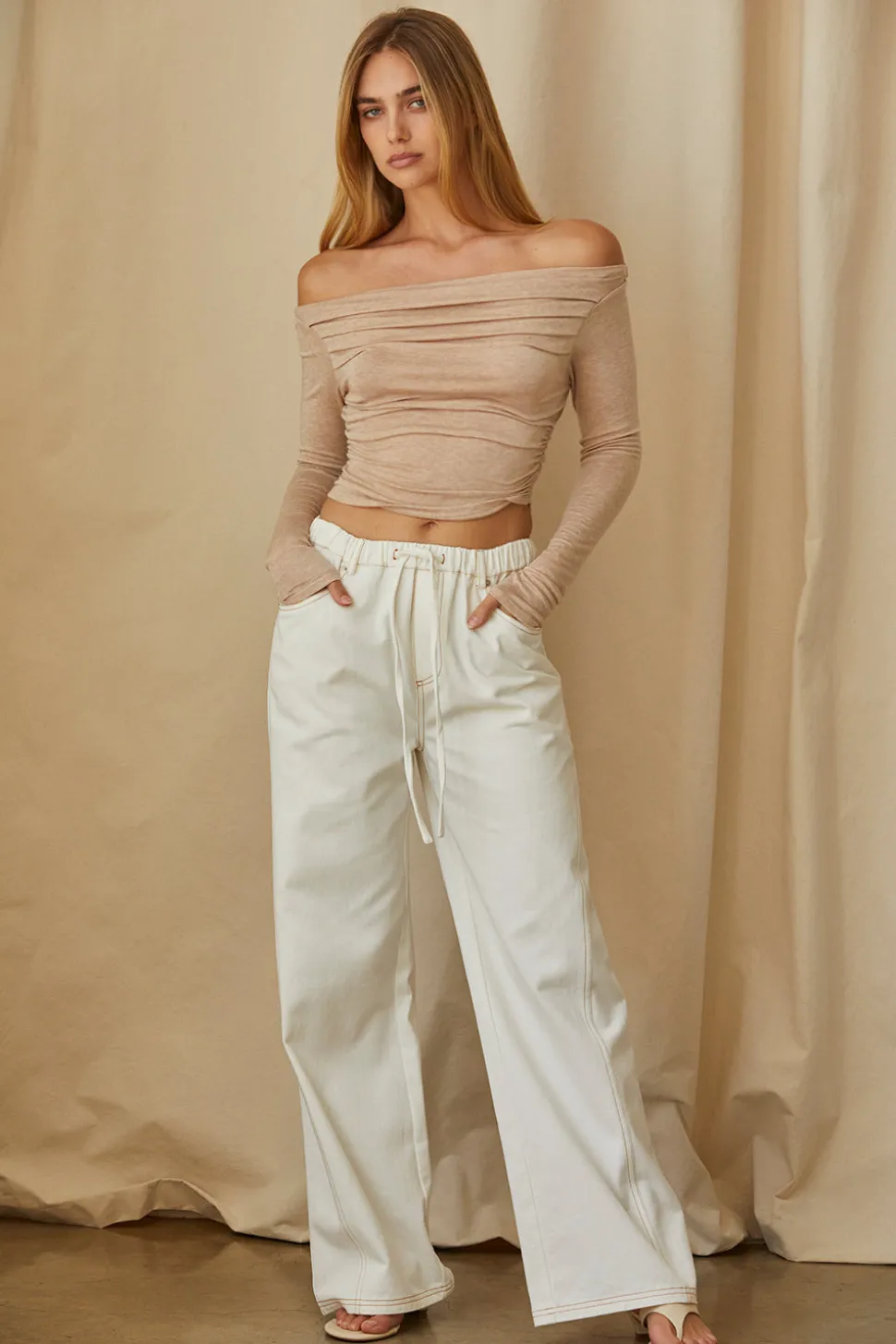 Tania Off Shoulder Knit Top