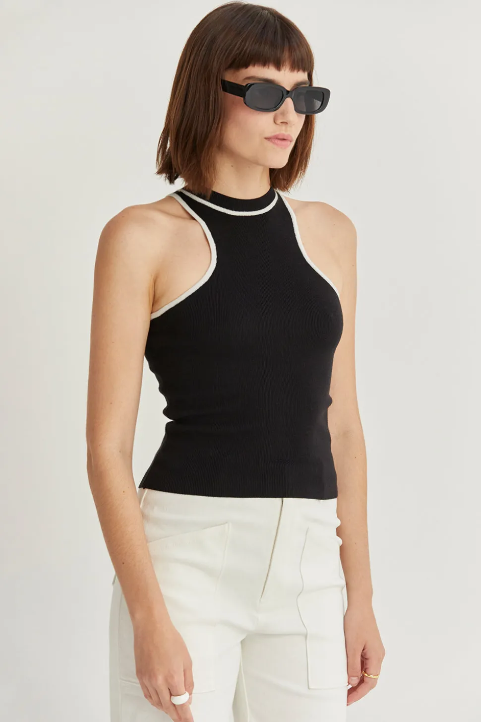 Tara Racer Knit Tank