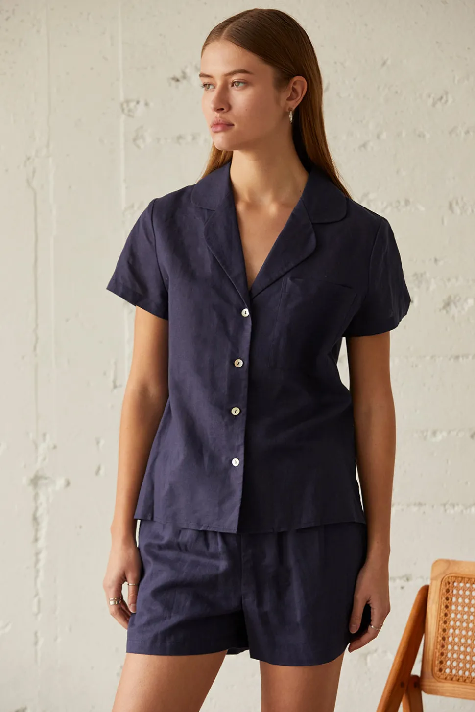 Teresa Linen-blend Set