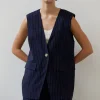 Valencia Pinstripe Blazer Vest