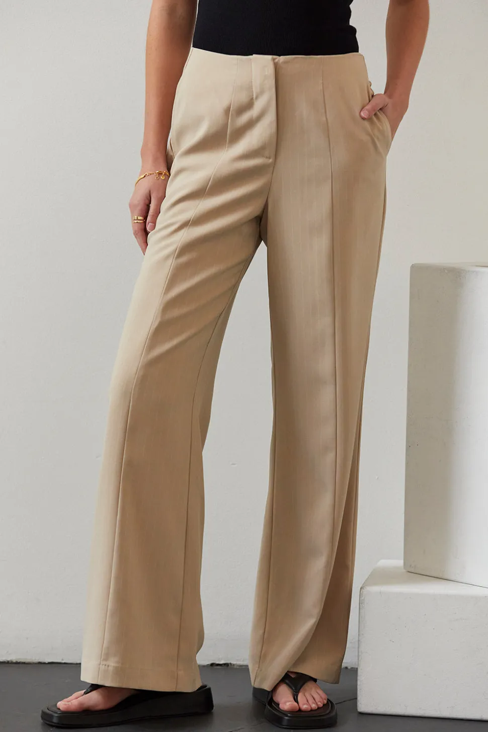 Valencia Pinstripe Trousers