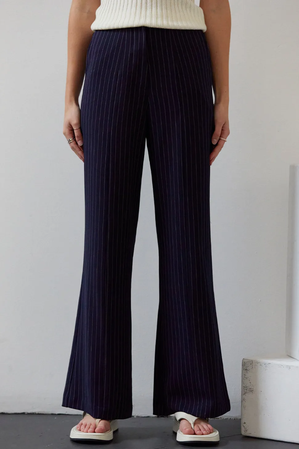 Valencia Pinstripe Trousers