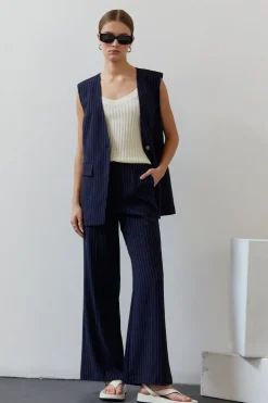 Valencia Pinstripe Trousers