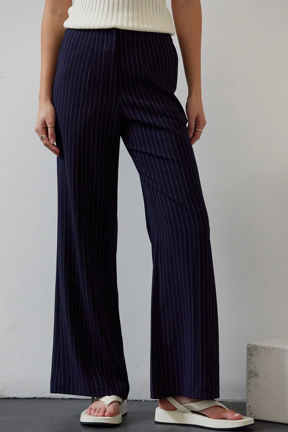 Valencia Pinstripe Trousers