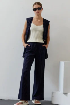 Valencia Pinstripe Trousers