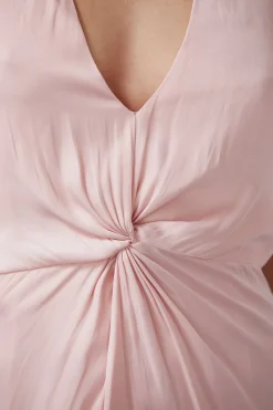 Victoria Satin Midi Dress