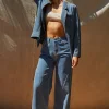 Victoria Wide Leg Denim Pants