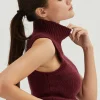 Yosira Sleeveless Turtleneck Sweater Top
