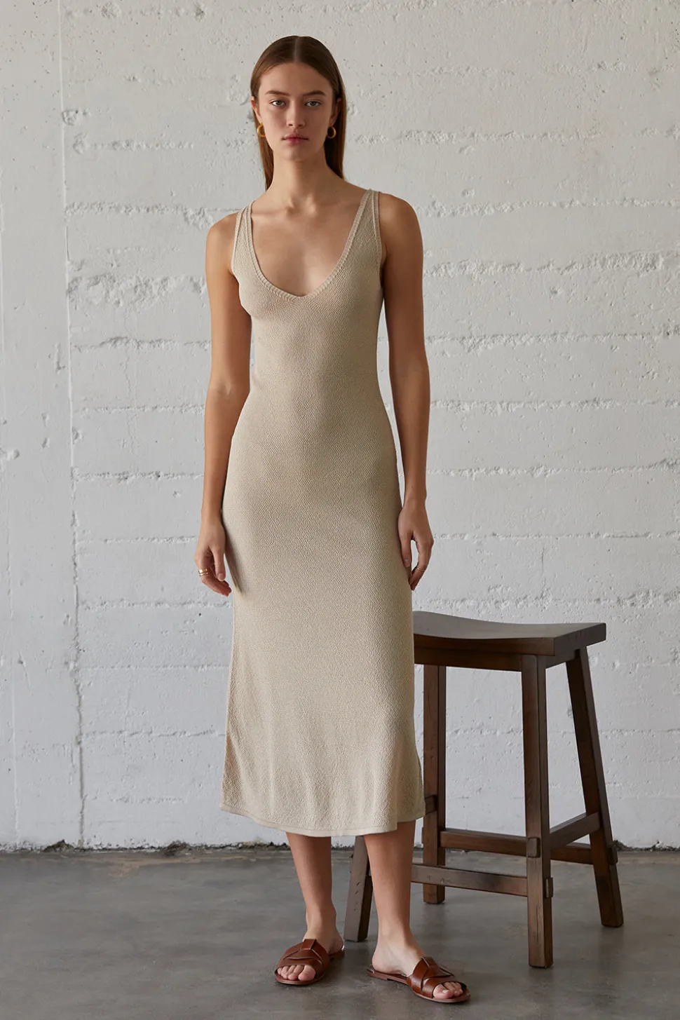 Zariyah Pebbled Knit Dress