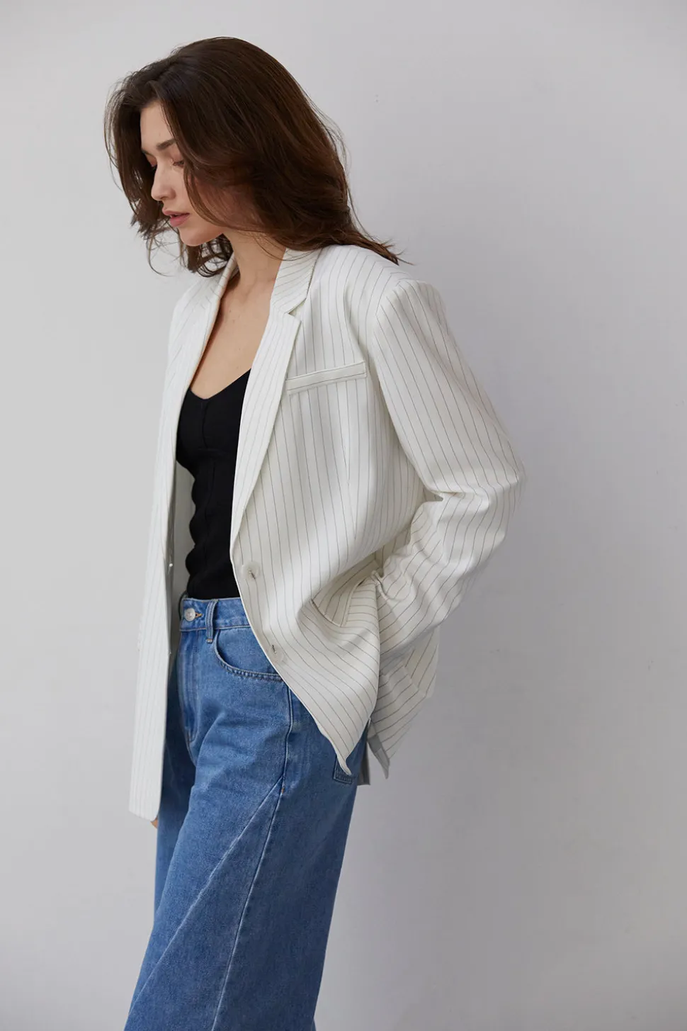 Zhuri Pinstriped Blazer