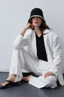 Zhuri Pinstriped Trousers