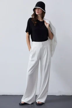 Zhuri Pinstriped Trousers