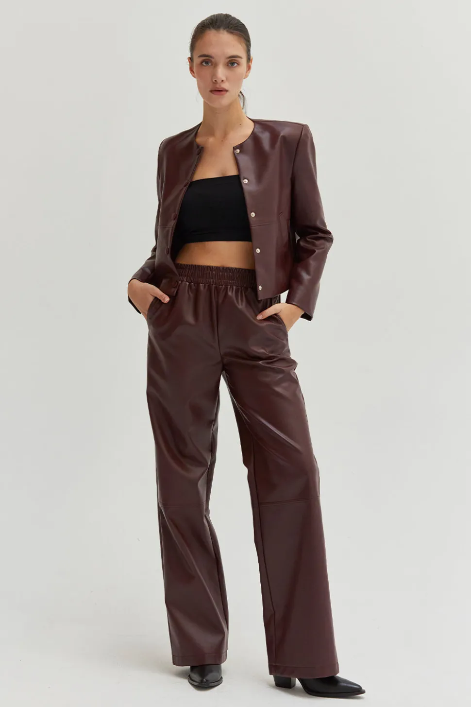 Zhuri Vegan Leather Pants