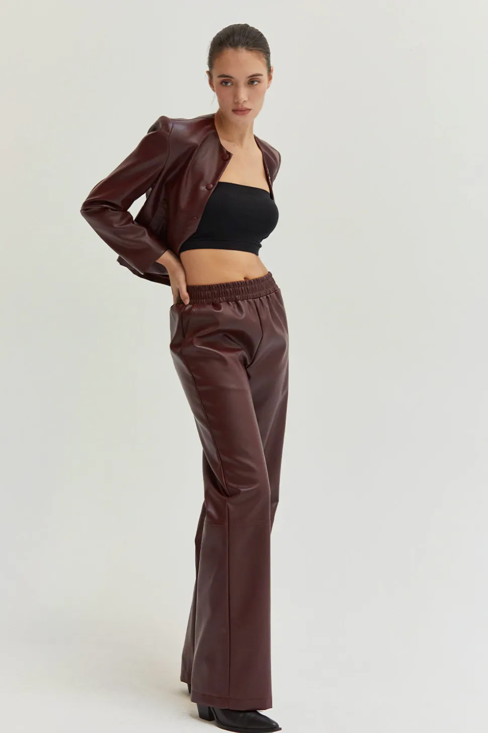 Zhuri Vegan Leather Pants