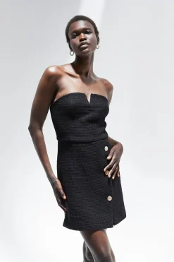 Zyah Tweed Mini Dress